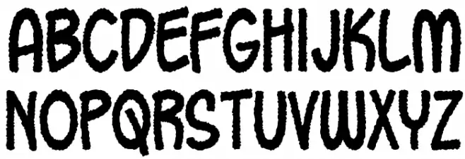 Oh Crap Font LOWERCASE