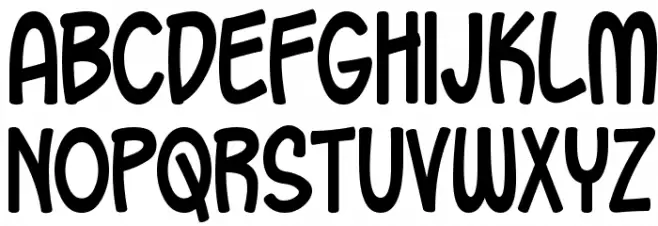 Oh Crud BB Font UPPERCASE