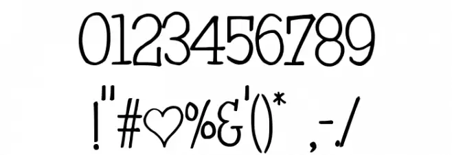 Oh January Font OTHER CHARS