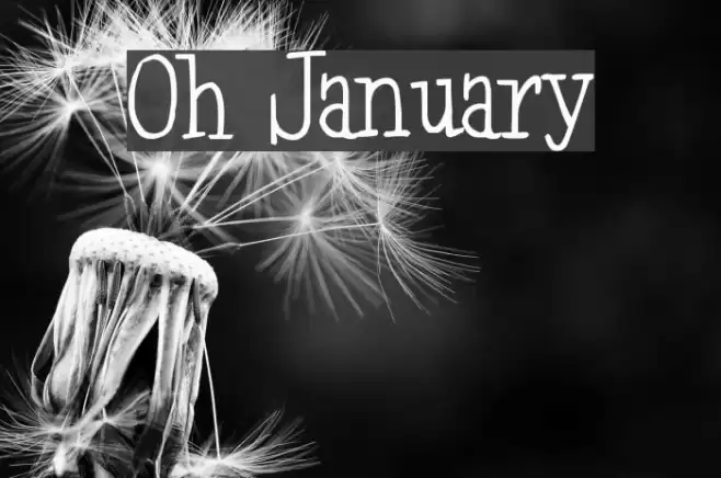Oh January Font examples