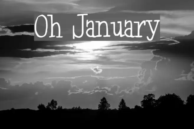 Oh January Font examples