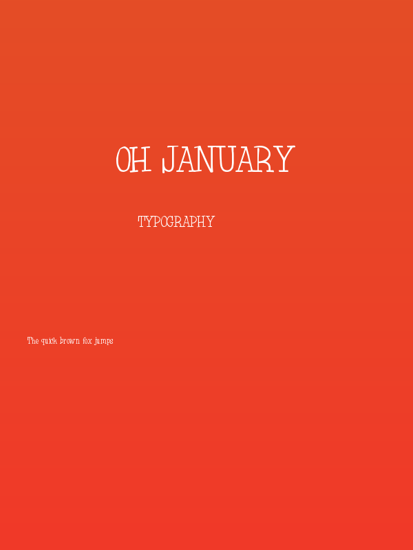 Oh January Poster
