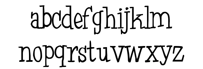 Oh January Font LOWERCASE