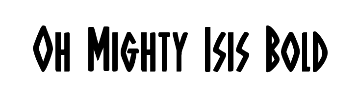 Oh Mighty Isis Bold  font caratteri gratis