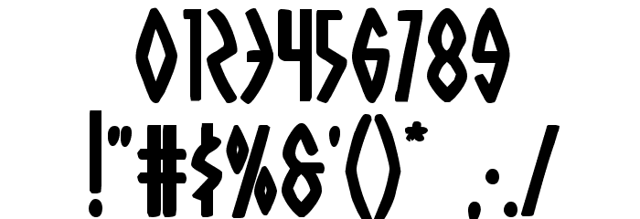 Oh Mighty Isis Bold Font OTHER CHARS