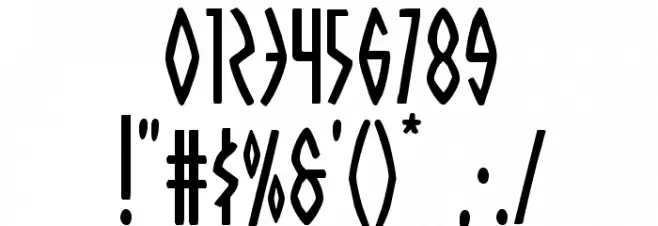 Oh Mighty Isis Condensed Font OTHER CHARS