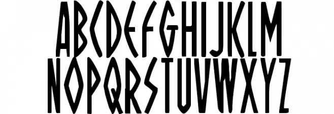 Oh Mighty Isis Condensed Font Litere mari
