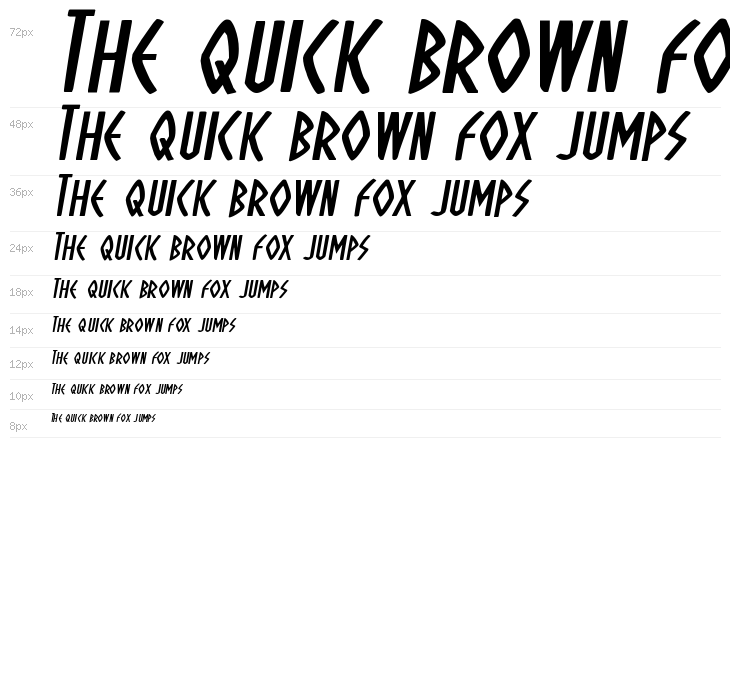 Oh Mighty Isis Expanded Italic Waterfall