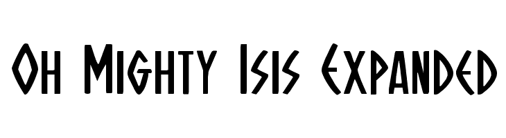 Oh Mighty Isis Expanded  Скачать бесплатные шрифты