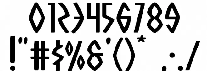 Oh Mighty Isis Expanded Font OTHER CHARS