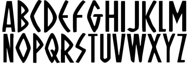 Oh Mighty Isis Expanded Schriftart Groß