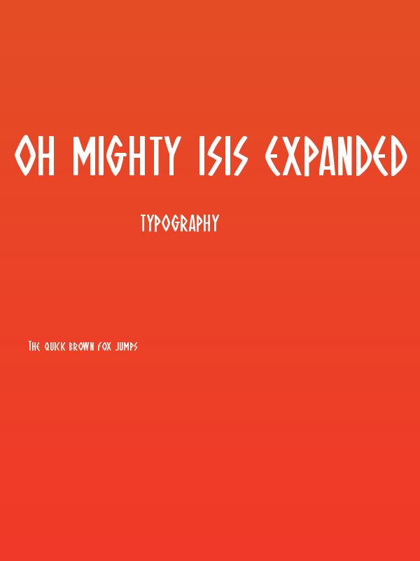Oh Mighty Isis Expanded Poster