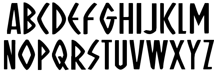 Oh Mighty Isis Expanded Font LOWERCASE