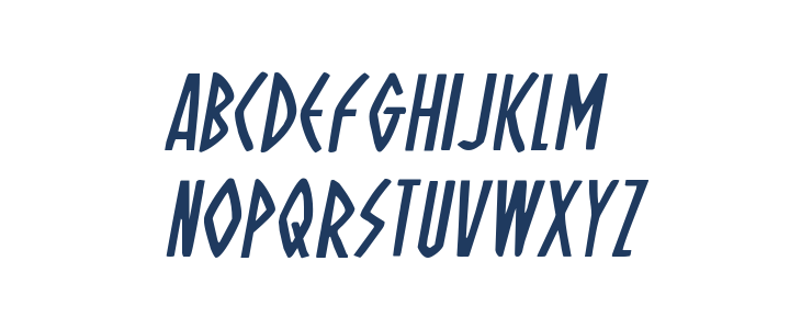 Oh Mighty Isis Italic Lowercase