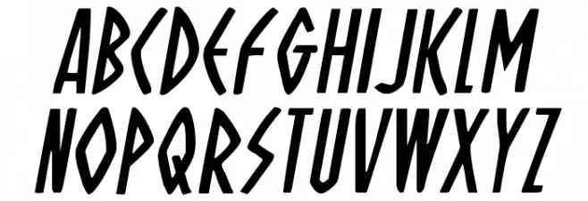 Oh Mighty Isis Italic फ़ॉन्ट लोअरकेस