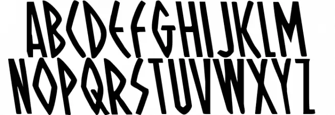 Oh Mighty Isis Leftalic Fonte MAIÚSCULAS