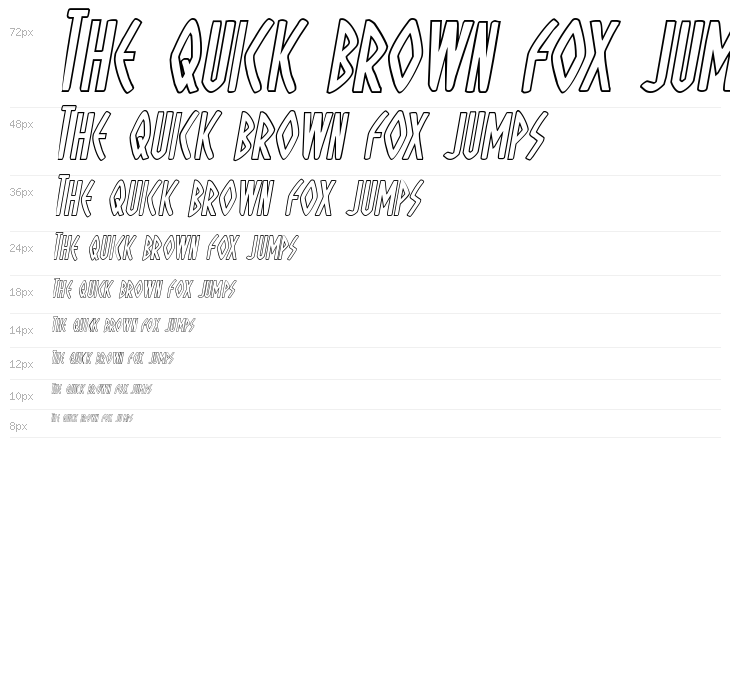 Oh Mighty Isis Outline Italic Waterfall