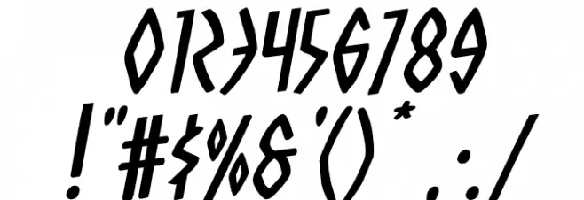 Oh Mighty Isis Rotalic Font OTHER CHARS