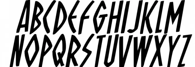 Oh Mighty Isis Rotalic フォント 大文字