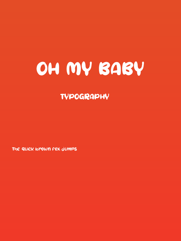 Oh My Baby Poster