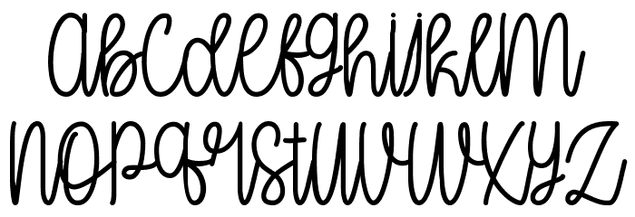 Oh My It's July Font LOWERCASE