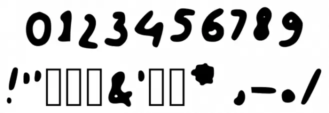 Oh My Regular Font OTHER CHARS