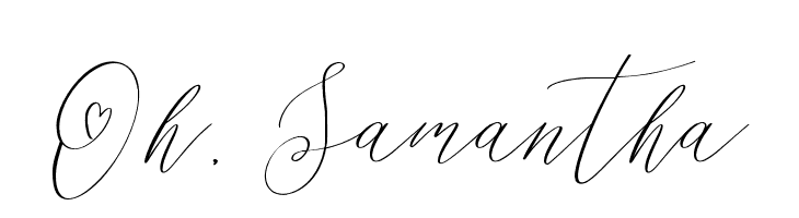 Oh, Samantha  Free Fonts Download