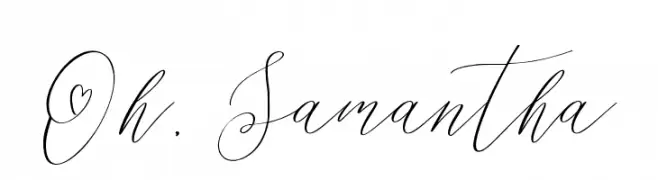 Oh, Samantha  Frei Schriftart Herunterladen