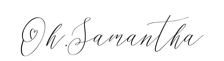 Oh, Samantha  font caratteri gratis