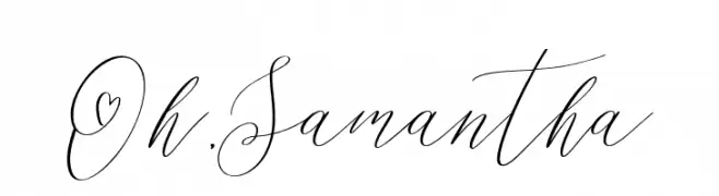 Oh, Samantha  Frei Schriftart Herunterladen