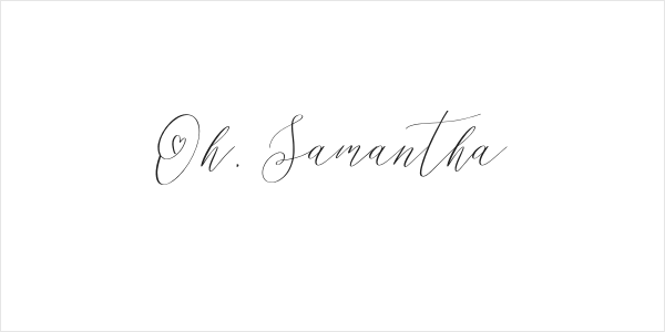 Oh, Samantha Logo