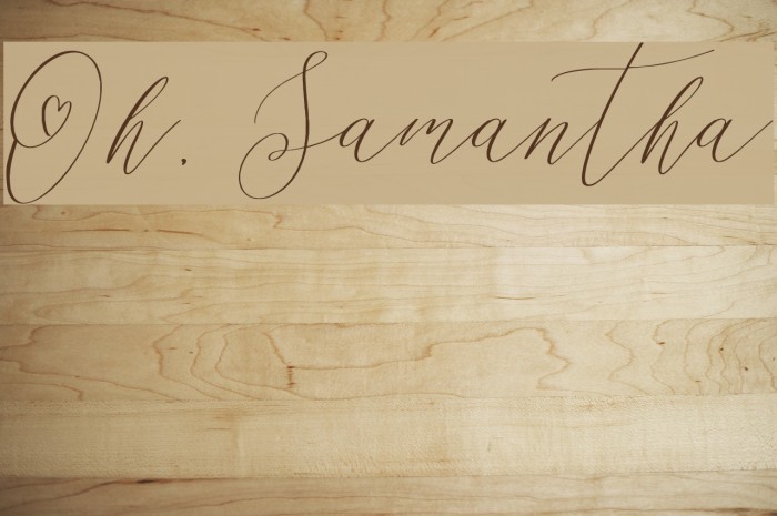 Oh, Samantha Example 3