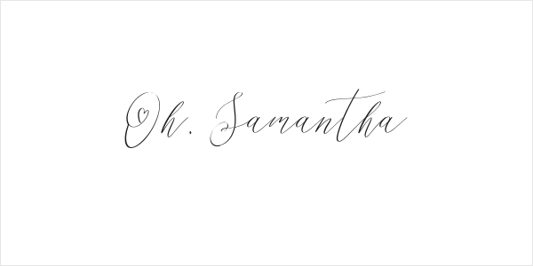 Oh, Samantha Logo