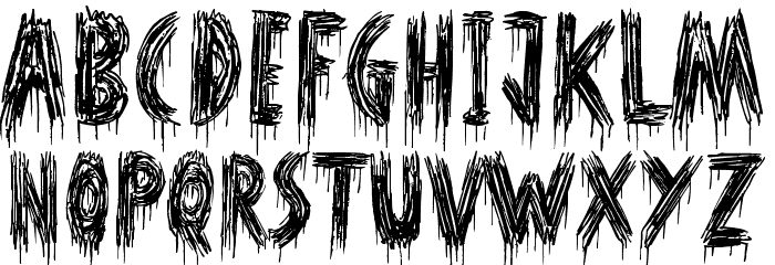 Oh Shit Font LOWERCASE