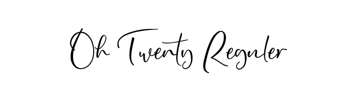 Oh Twenty Reguler  baixar fontes gratis