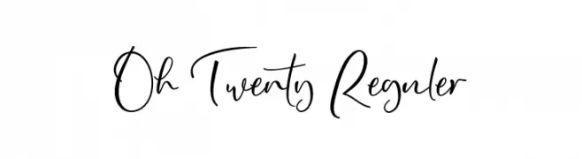 Oh Twenty Reguler  baixar fontes gratis