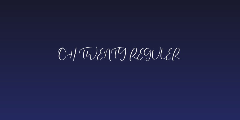 Oh Twenty Reguler Social Header