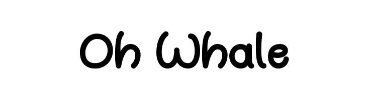 Oh Whale  font caratteri gratis