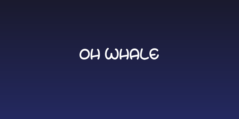 Oh Whale Social Header