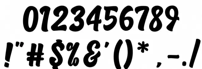 OhChewy Font OTHER CHARS