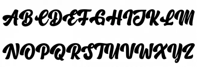 OhChewy Font UPPERCASE