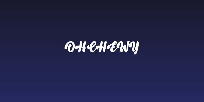 OhChewy Social Header