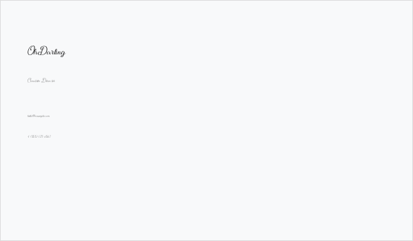 OhDarling Business Card