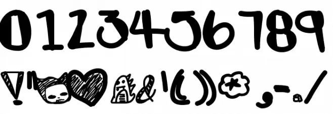 OhGawd Font OTHER CHARS