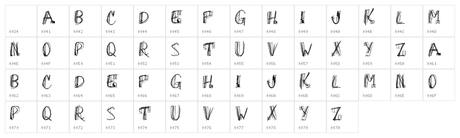 OhGodWhy-Regular Character Map
