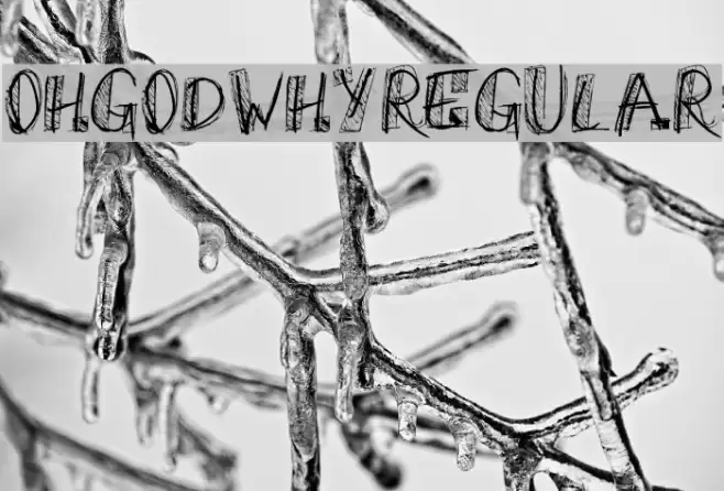 OhGodWhy-Regular Schriftart examples