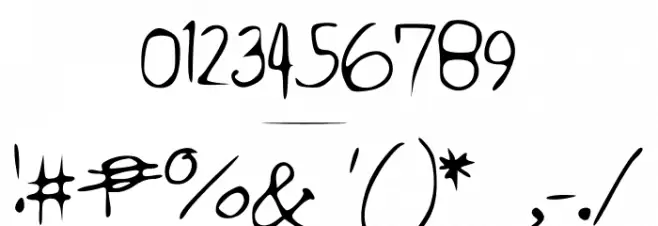 OhHello Font OTHER CHARS