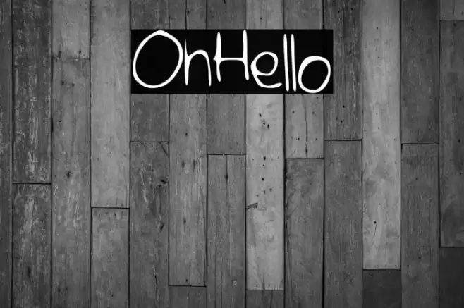 OhHello Font examples