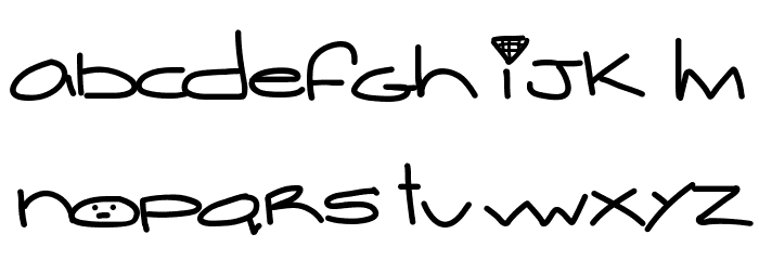OhLala Font LOWERCASE