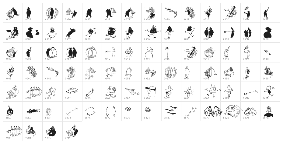 OhLauri Character Map